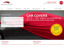Tablet Screenshot of carcoversdirect.com